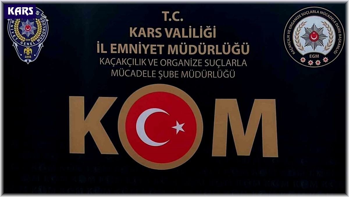 Kars'ta polis çok sayıda silah ele geçirdi