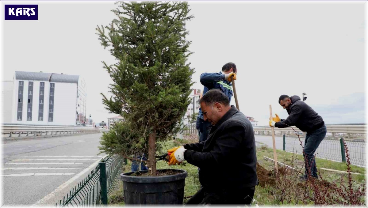 Kars'ta refüjler yeşilleniyor