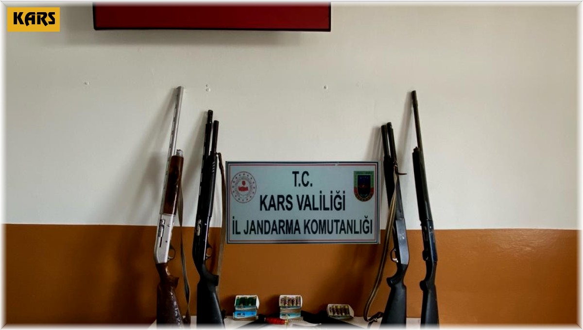 Kars'ta ruhsatsız silah operasyonu