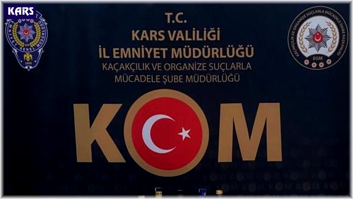 Kars'ta sahte alkol ele geçirildi