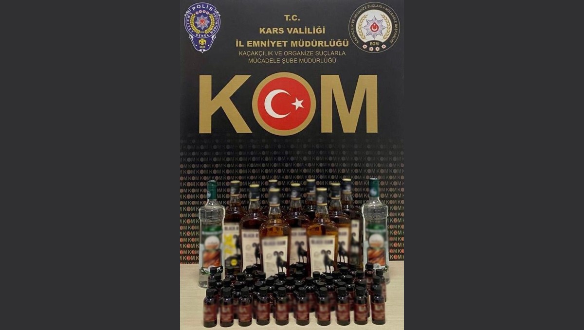 Kars'ta sahte içki operasyonu