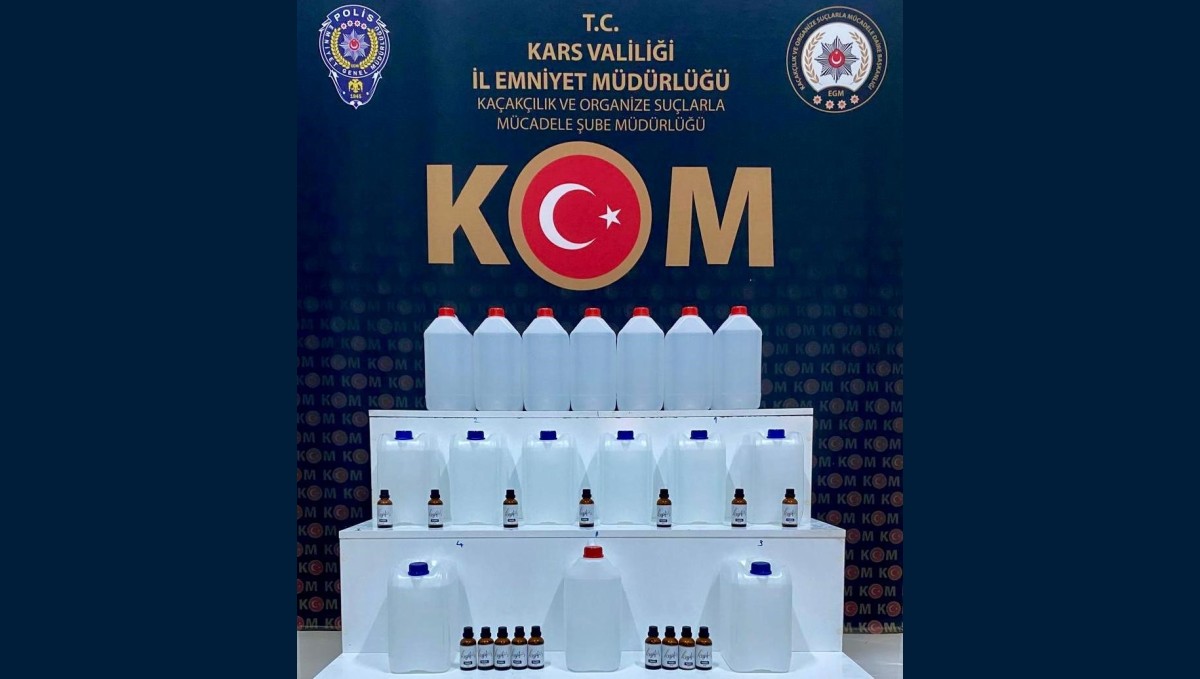 Kars'ta sahte içki operasyonu