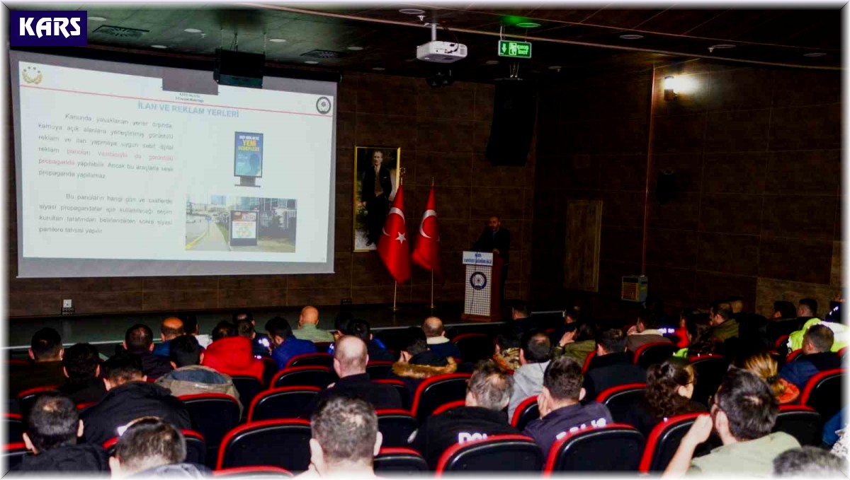 Kars'ta "Seçim Güvenliği Eğitimi"