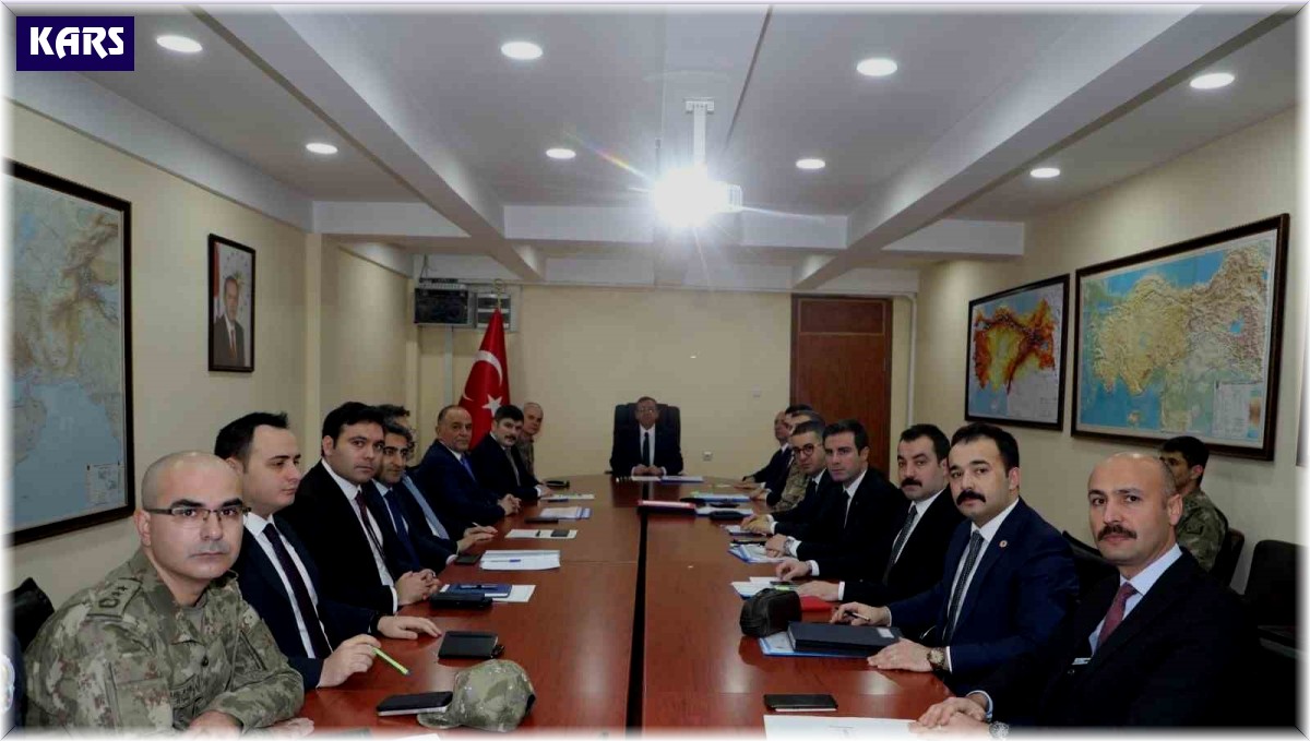 Kars'ta seçim güvenliği toplantısı yapıldı
