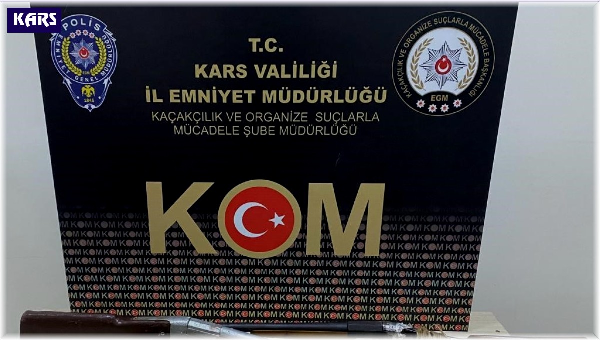 Kars'ta silah ve mühimmat ele geçirildi