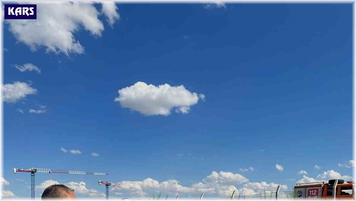 Kars'ta su göletine düşen büyükbaş hayvan kurtarıldı