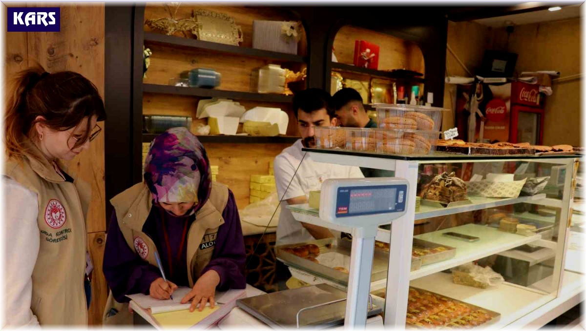 Kars'ta tatlı üretim işletmeleri denetlendi