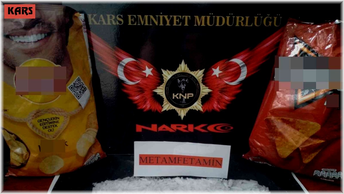 Kars'ta uyuşturucuyu cips paketine sakladılar