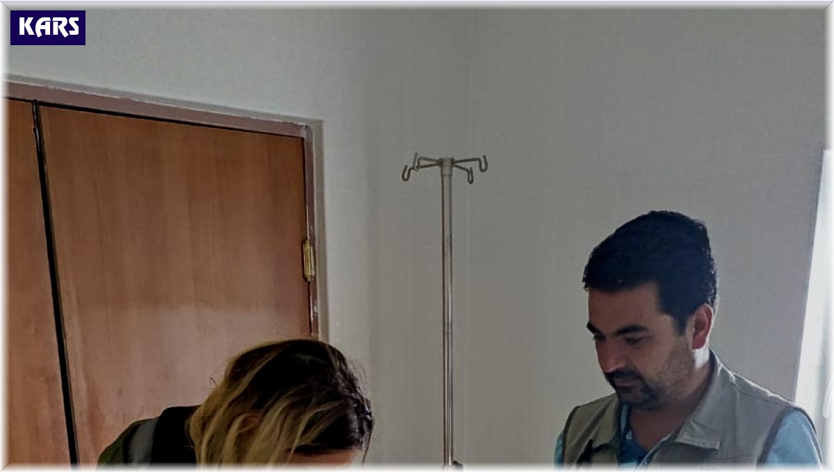 Kars'ta yaralı tedavi altına alındı