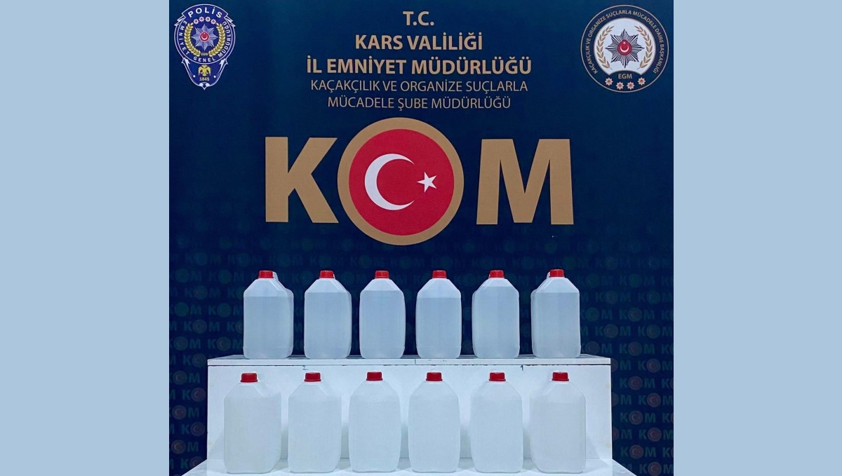 Kars'ta yılbaşı öncesi sahte içki operasyonunda 13 gözaltı