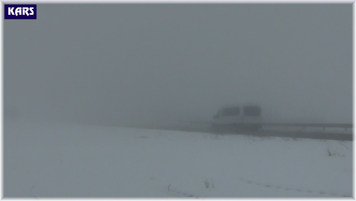 Kars'ta yoğun sis etkili oluyor