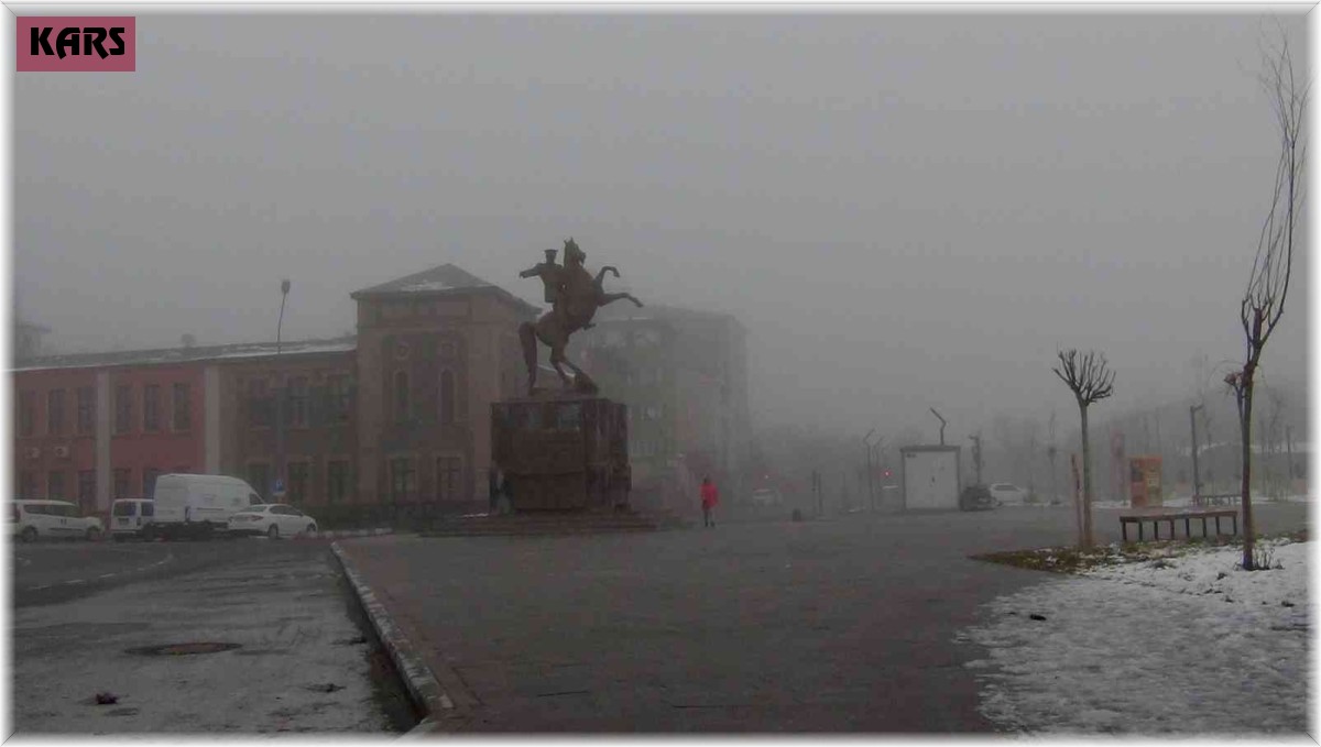 Kars'ta yoğun sis hayatı olumsuz etkiliyor