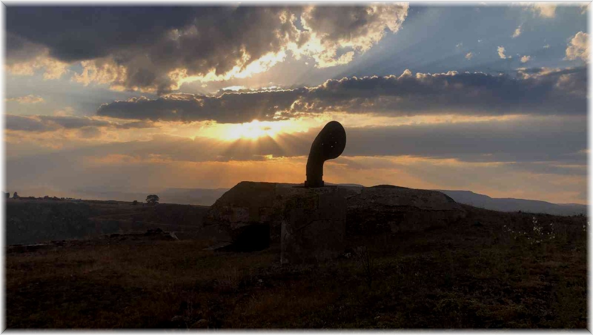 Kars'tan gün batımı manzaraları