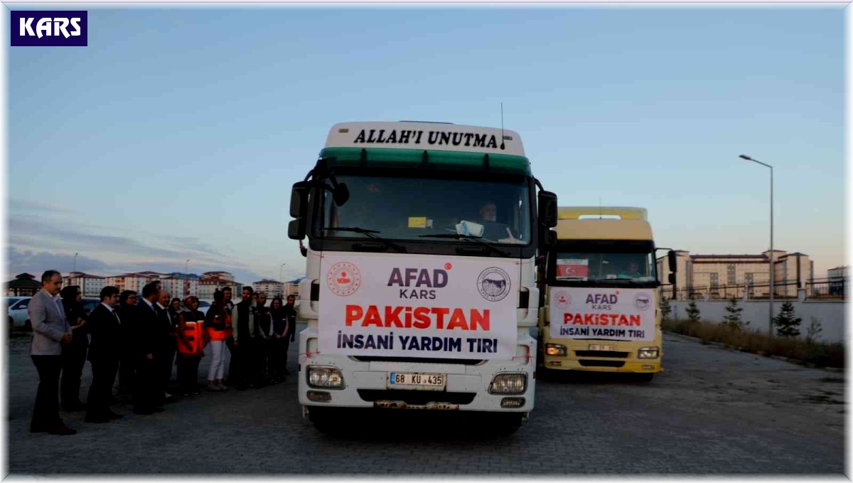 Kars'tan Pakistan'a yardım eli