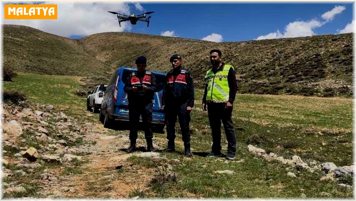 Kaybolan hayvanları dron ile buldular