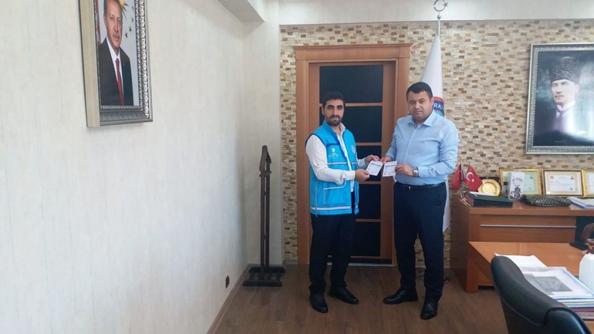 Kaymakam Avcı kurban bağışında bulundu