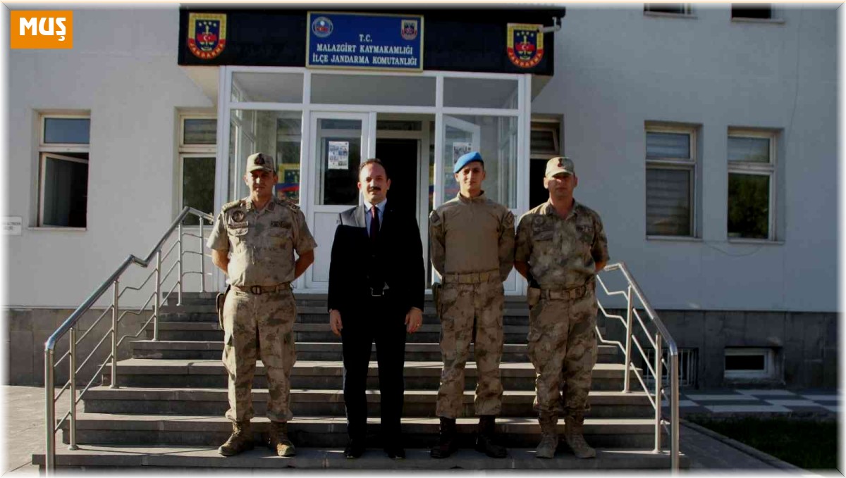 Kaymakam Bayram'dan jandarmaya ziyaret
