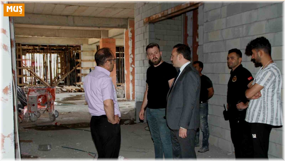 Kaymakam Bayram kamu inşaatlarını inceledi