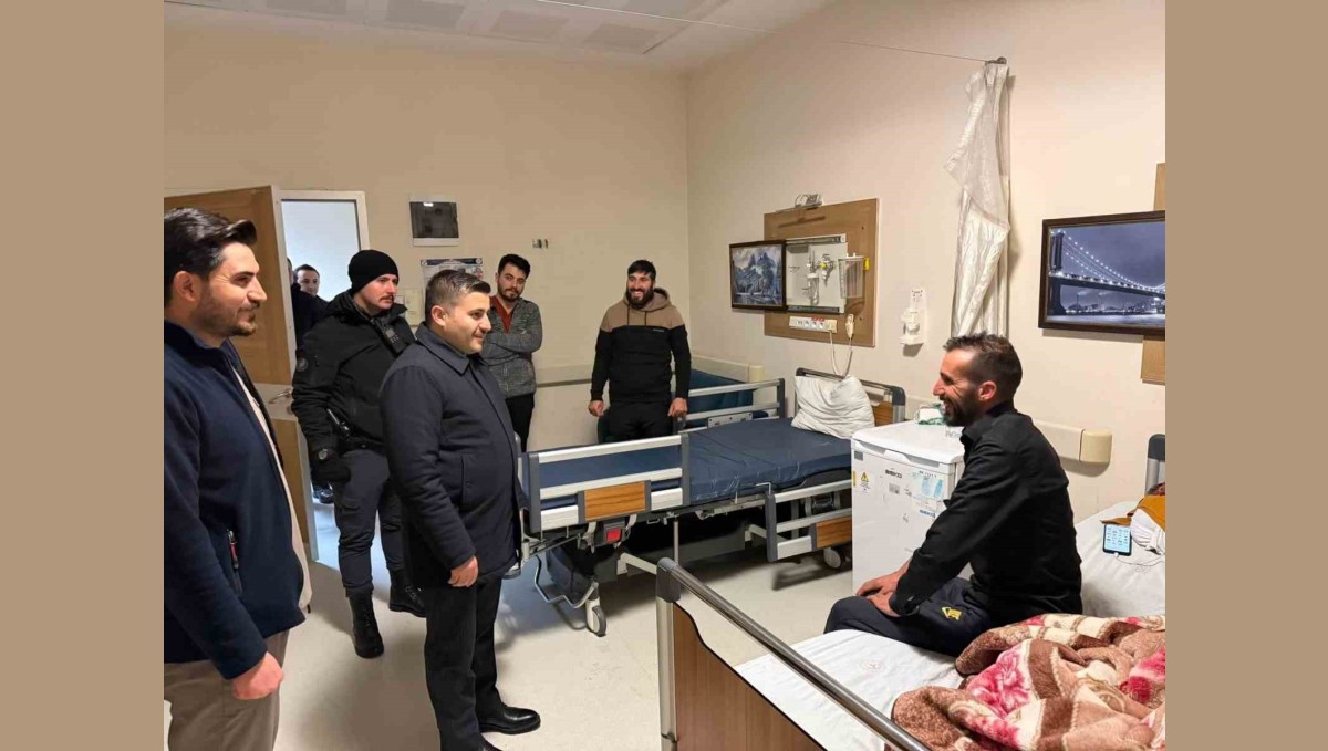 Kaymakam Bulut yeni yıla görev başındakilerle girdi