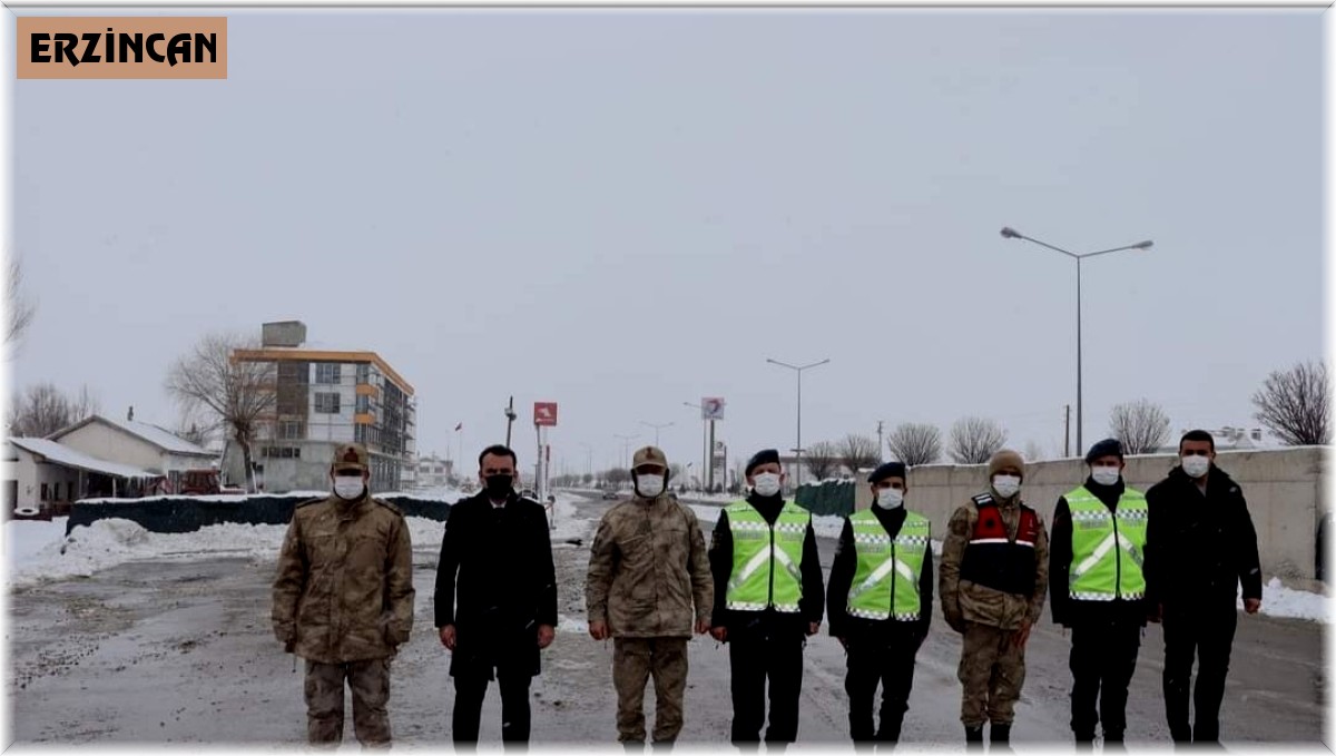 Kaymakam Çelik, yol kontrol ve emniyet noktalarını denetledi
