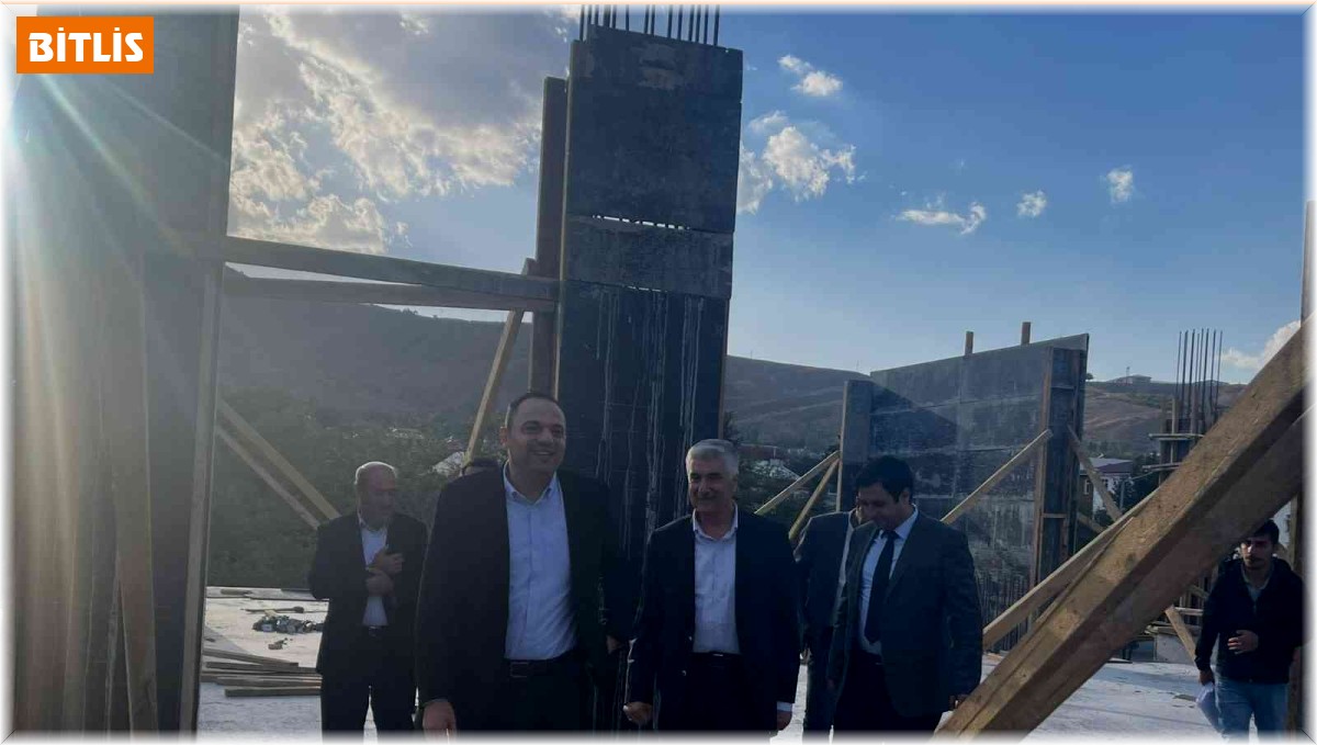 Kaymakam Demir, hükümet konağı inşaatında incelemelerde bulundu