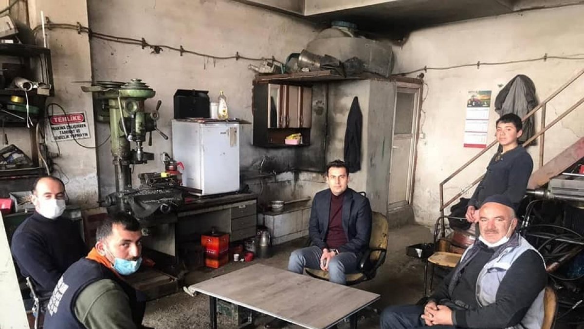 Kaymakam İlidi'den sanayi esnafına ziyaret