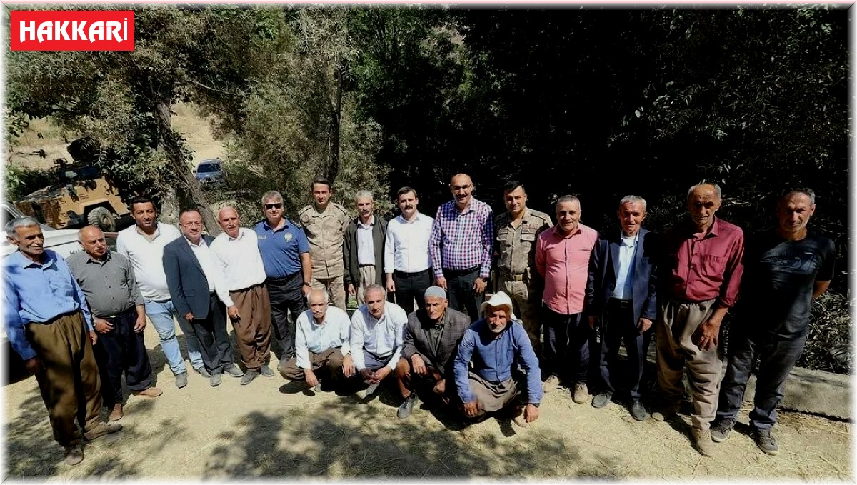 Kaymakam Kumcu, Kazan bölgesindeki köyleri ziyaret etti