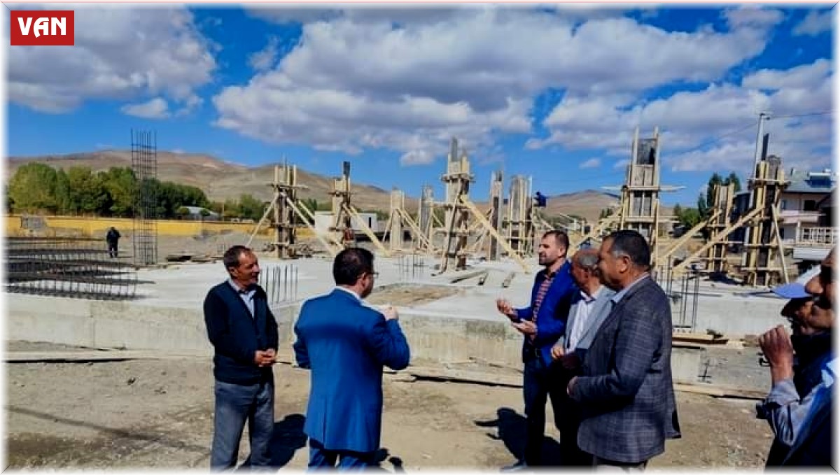 Kaymakam Nasır inşaatı devam eden Aile Destek Merkezi'ni ziyaret etti