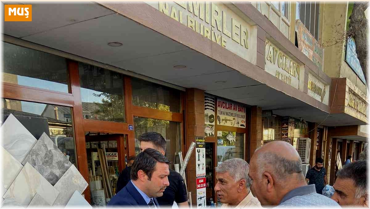 Kaymakam Ocak'tan esnaf ziyareti