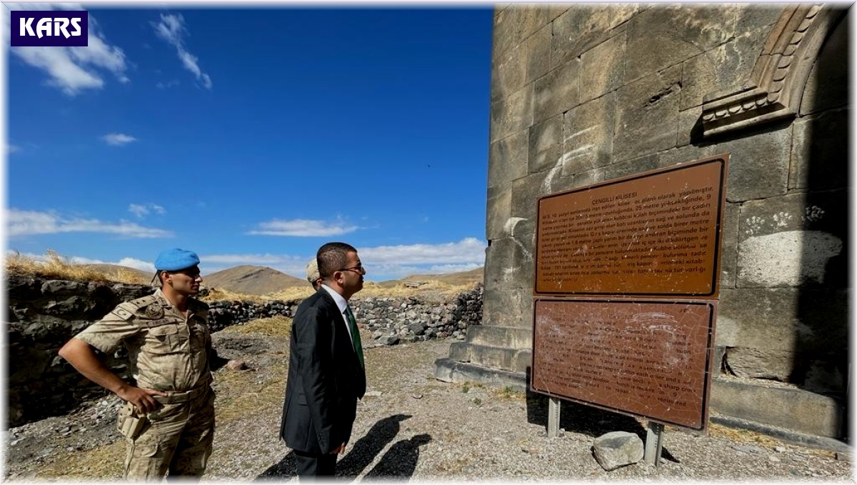 Kaymakam Okan Daştan, Çengilli Kilisesi'ni yerinde gördü