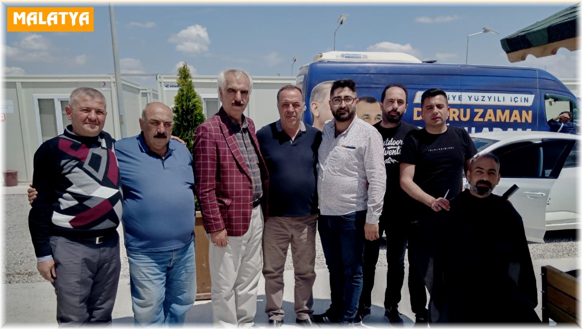 Kayserili berberlerden afet bölgesinde anlamlı hizmet