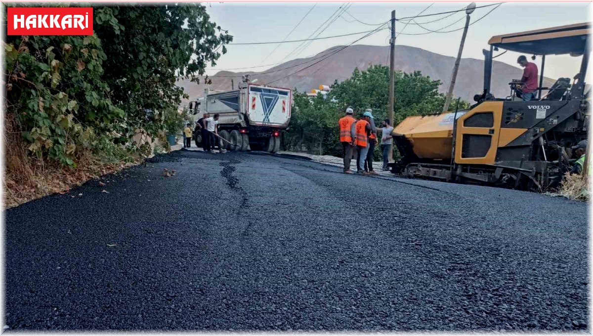 Kazandıoğlu semti ilk defa asfalta kavuştu