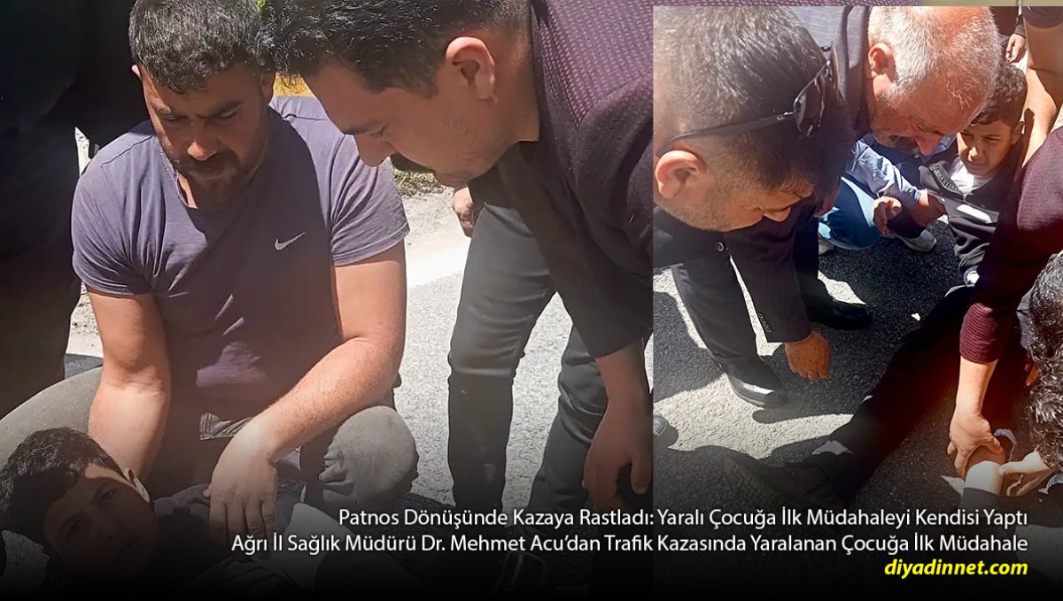 Kazayı Görünce Aracını Durdurdu: Mehmet Acu Yaralı Çocuğun Yardımına Koştu