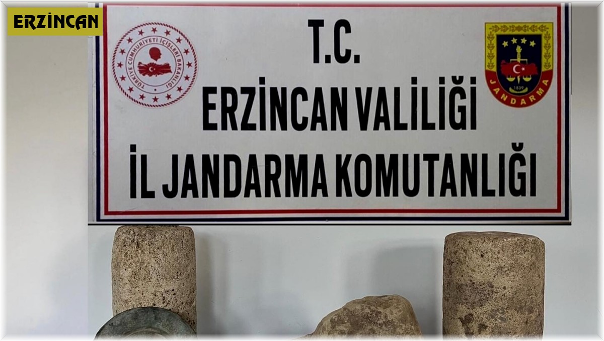 Kemah'ta tarihi eser operasyonu