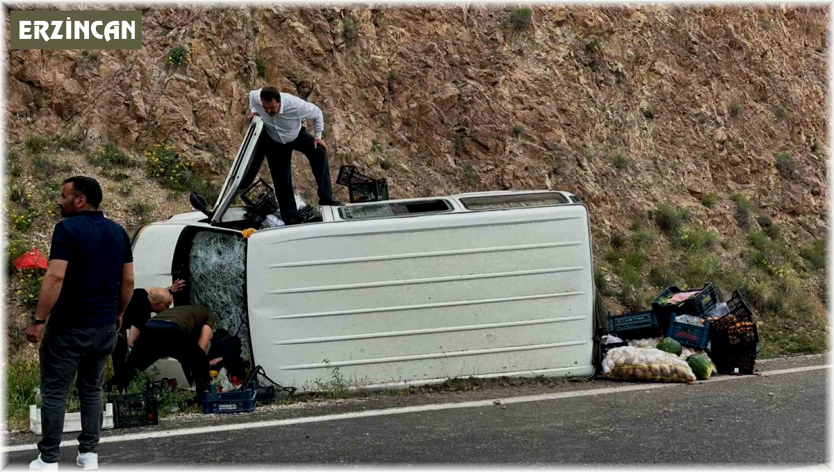 Kemah'ta trafik kazası: 1 yaralı