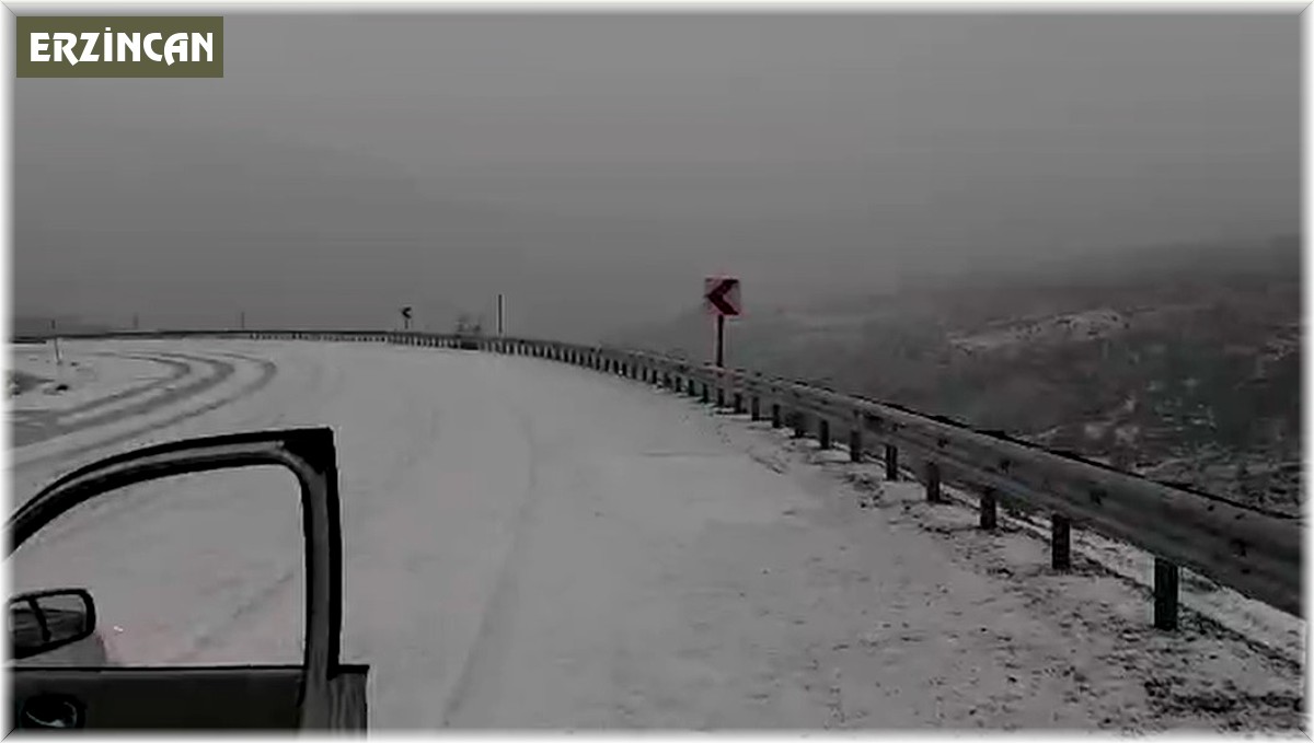 Kemaliye'de sağanak ve dolu yağışı etkili oldu