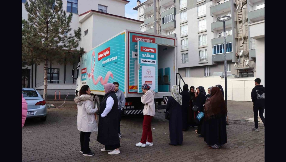 KETEM tırı Oltu'da tarama yapıyor