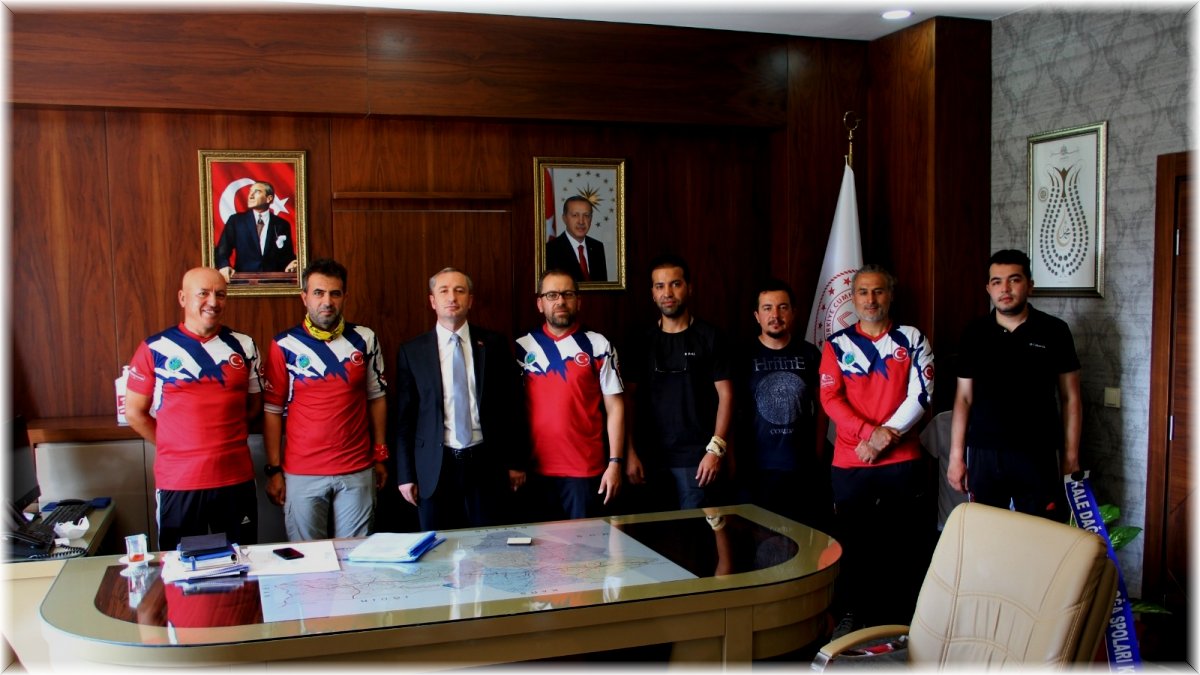 Kırıkkaleli dağcılardan Ağrı Milli Eğitim Müdürü Kökrek’e hayırlı olsun ziyareti