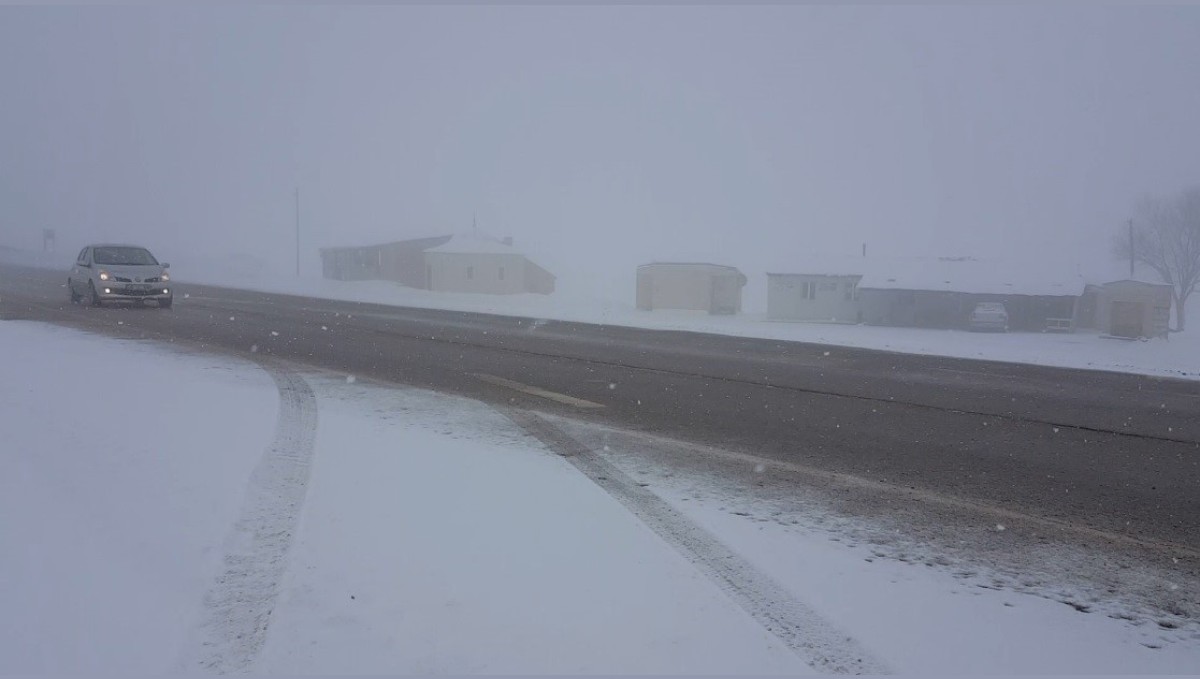 Kızıldağ'da kar etkili oldu
