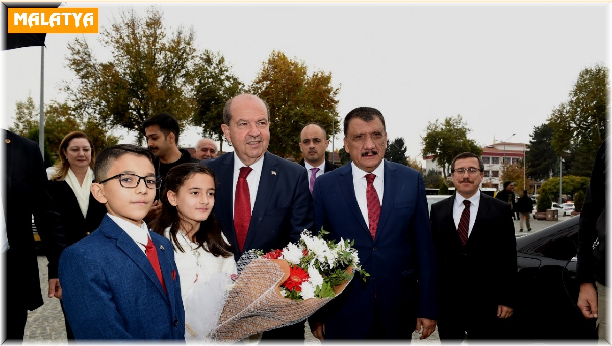 KKTC Cumhurbaşkanı Ersin Tatar'a Malatya'da sıcak karşılama