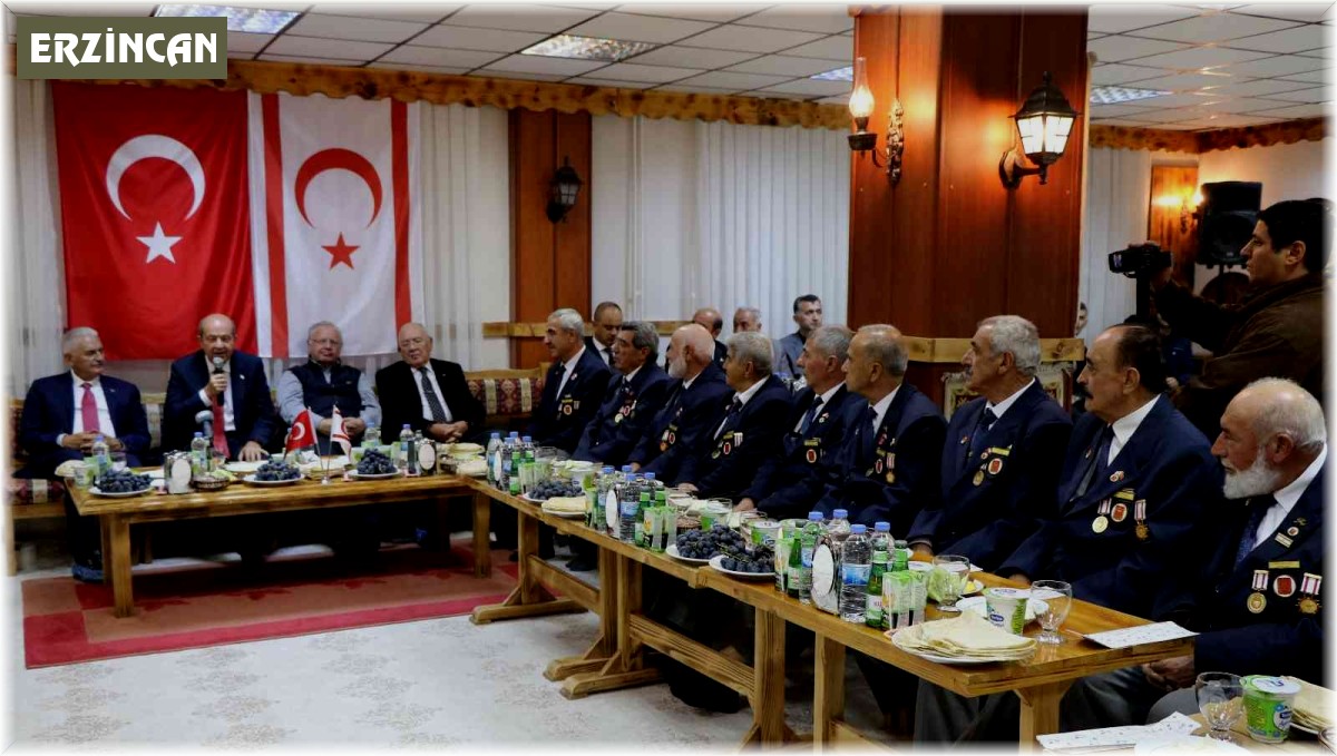 KKTC Cumhurbaşkanı Tatar, Erzincan'da Kıbrıs gazileriyle buluştu