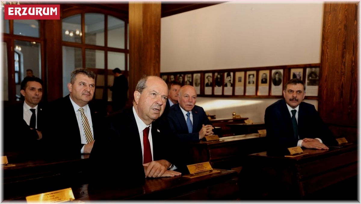 KKTC Cumhurbaşkanı Tatar Erzurum'da tarihi yerleri gezdi