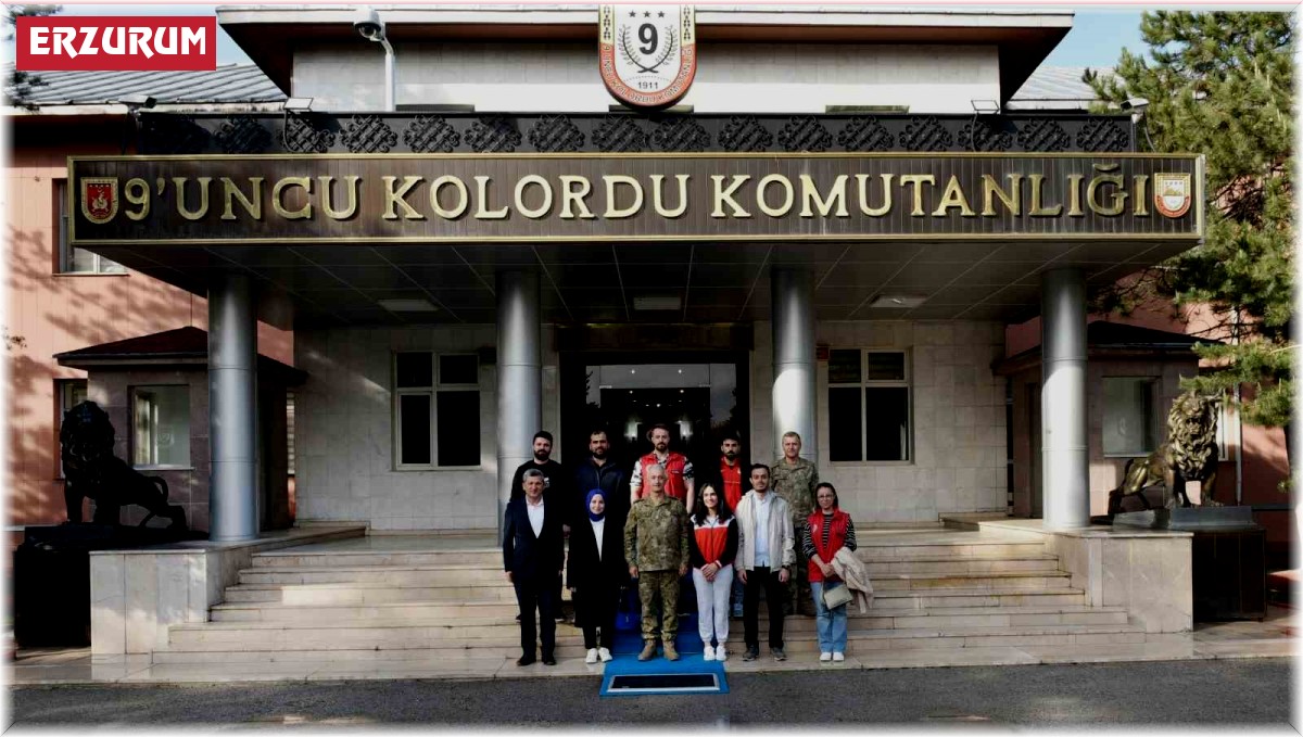 Kolordu Komutanı Algan'a gençlik ziyareti