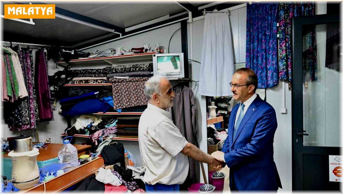 Konteyner esnafları sorunlarını Vali Yavuz'a iletti