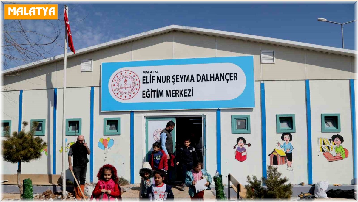 Konteyner kentte ders zili çaldı