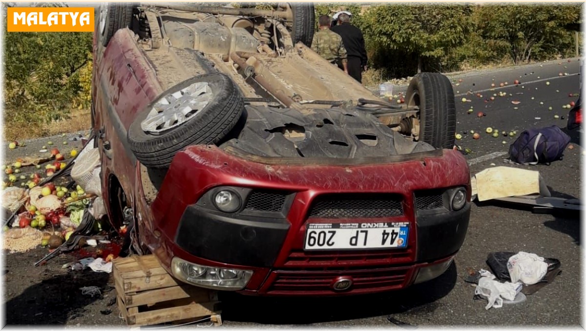 Kontrolden çıkan araç takla attı: 2 yaralı