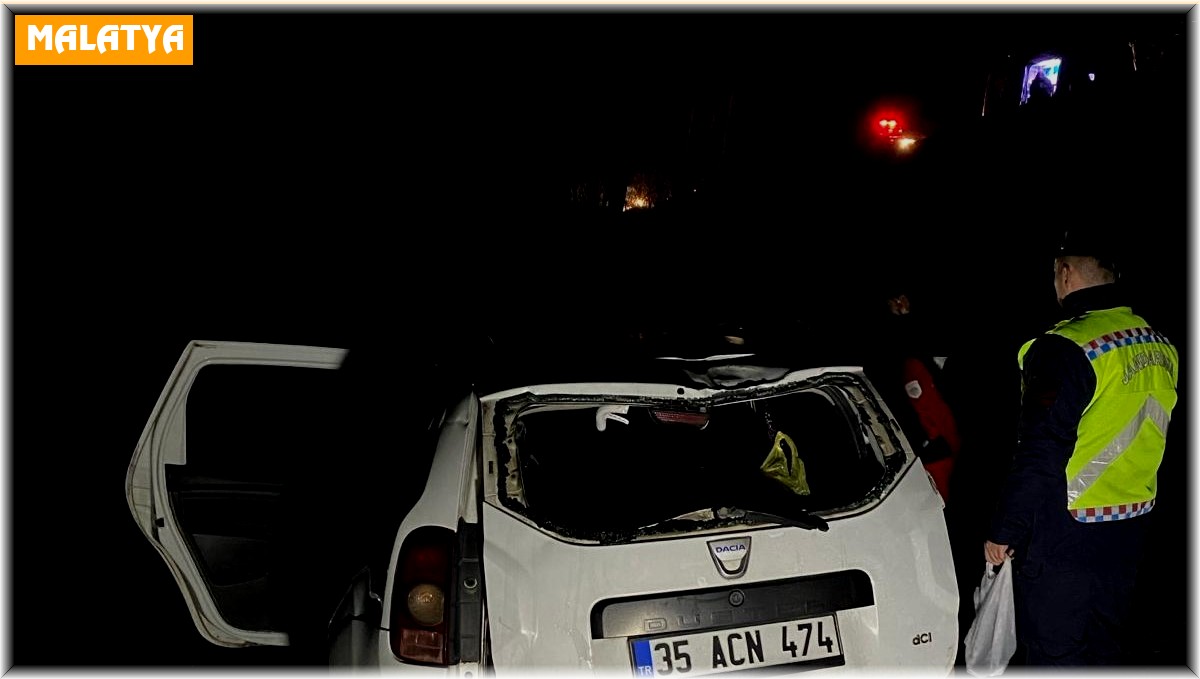 Kontrolden çıkan cip şarampole uçtu: 2 yaralı