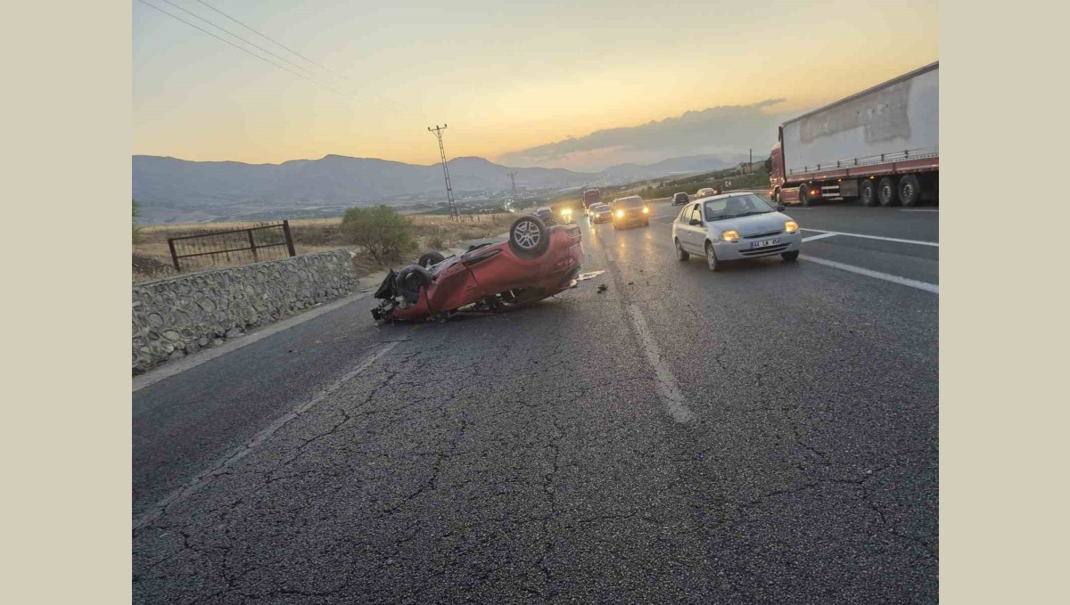 Kontrolden çıkan otomobil devrildi: 1 yaralı