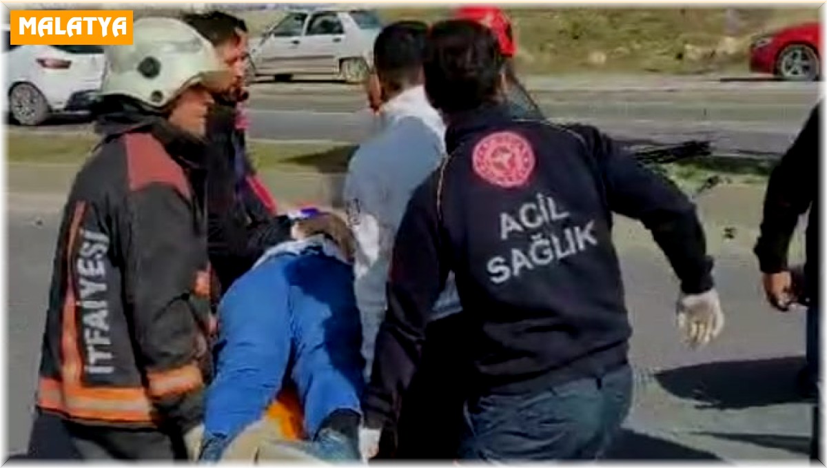 Kontrolden çıkan otomobil refüje çarptı: 1 ağır yaralı