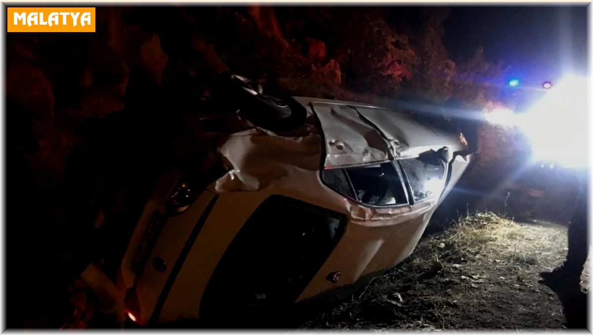 Kontrolden çıkan otomobil takla attı: 1 yaralı